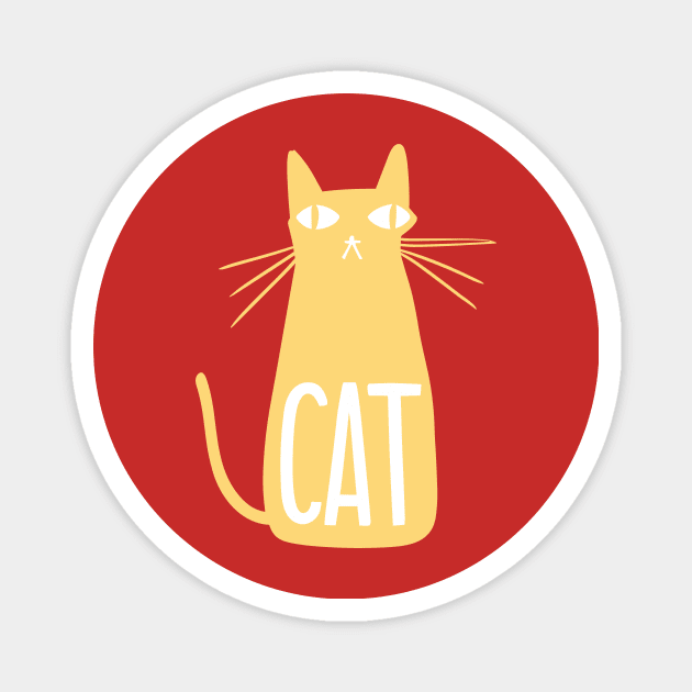 Cool Lemon Drop Hepcat Cat Magnet by Sorry Frog